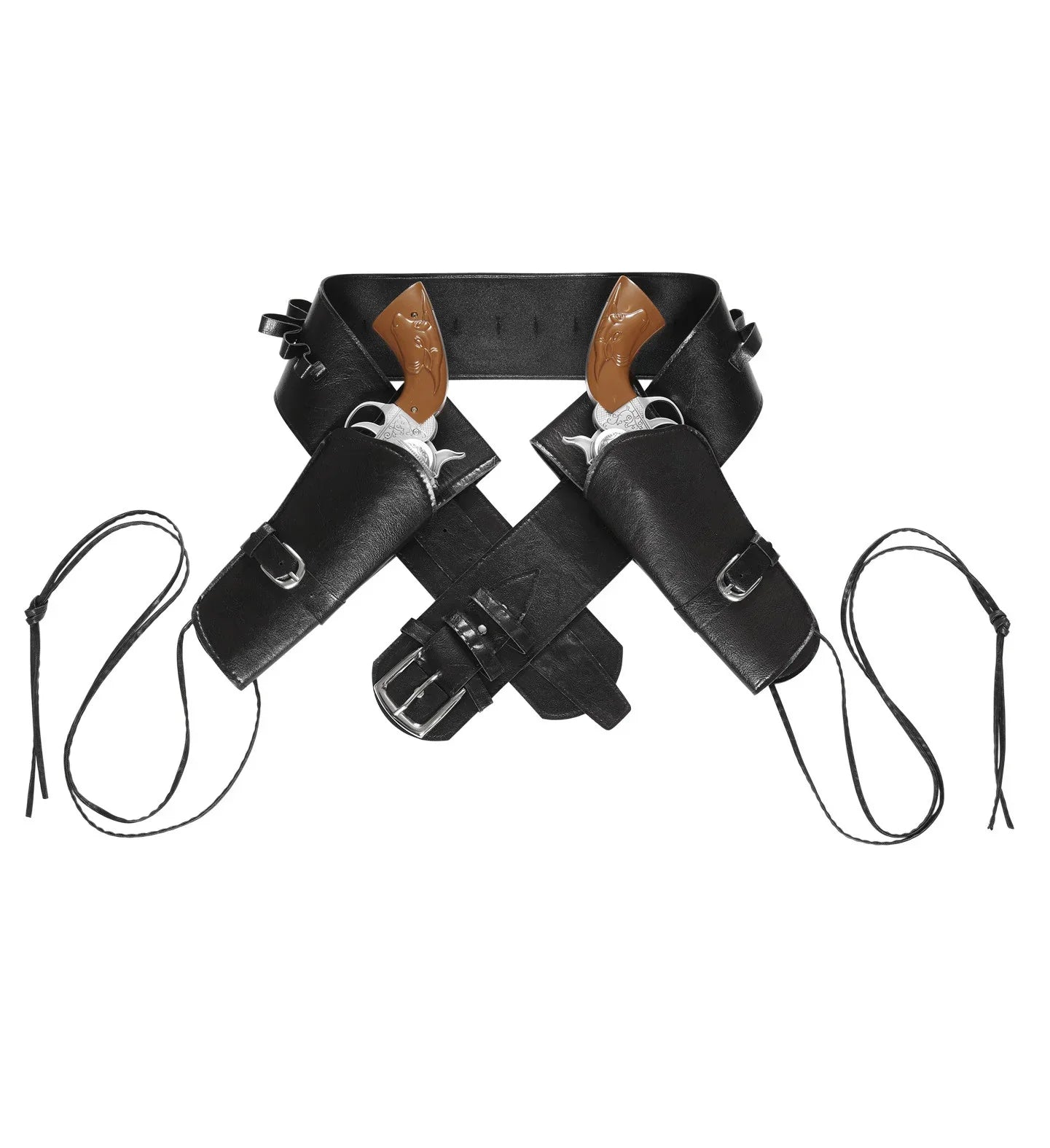 Cartucheras con Cinturón Negro Premium Complementos Vaqueros Widmann